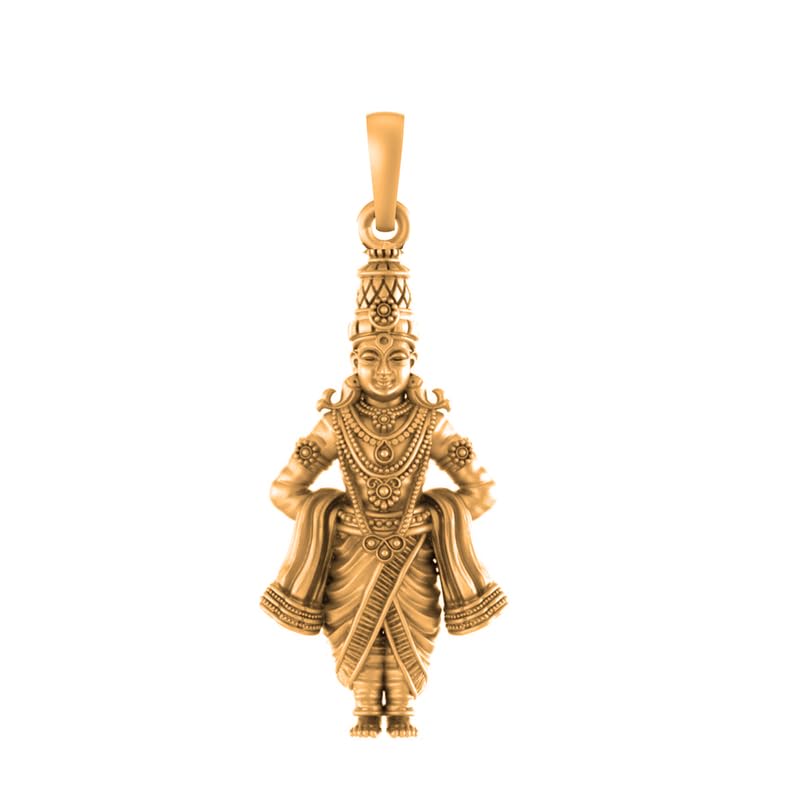 Pendentif Dieu Vitthal en argent pour sublimer vos tenues de fête