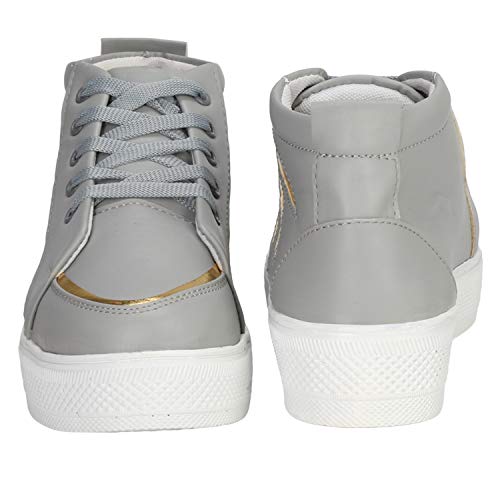 Image of Commander Girl's Grey Sneakers - 8 Kids UK (40 EU) (701)