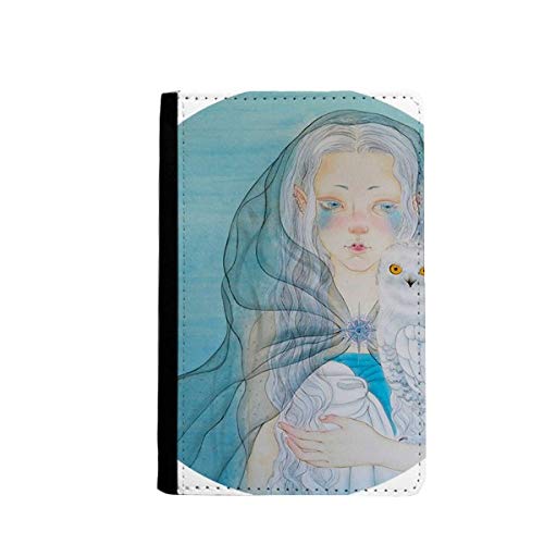 Porte-carte et passeport hibou aquarelle, cadeau de voyage idéal