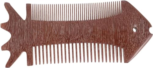 Peigne en bois de santal rouge pour taquiner les cheveux et cuir chevelu