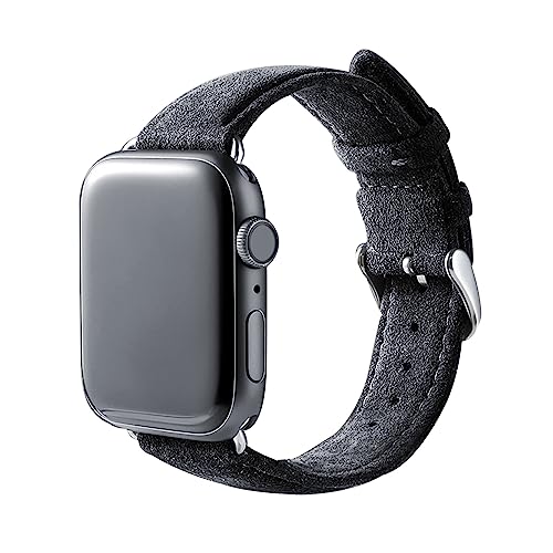 Bracelet Apple Watch fait main en alcantara, le cadeau idéal pour homme et femme