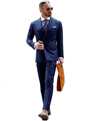 Smoking de soirée pour homme veste et pantalon croisés pour briller lors d'un grand dîner