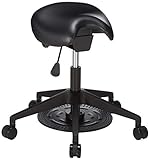 Safco Saddle Seat Lab Stool adjustable-home-desk-chairs, Black