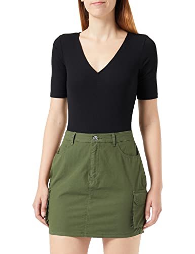Bestseller A/S Onlnika MW Cargo Skirt Pnt Falda, Verde grisáceo, M para Mujer