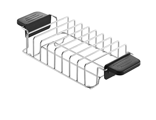 Brötchenaufsatz für Toaster,KETIAN Warming Rack Toaster Accessoire,Edelstahl,KT-002A