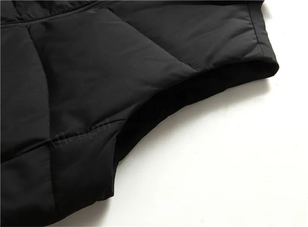 Vogrtcc Chaleco Informal De Plumón De Pato Blanco Para Hombre, Chaqueta De Plumón Sin Mangas De Talla Grande