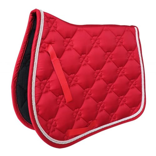 QUXVUIS Juego de mantillas de malla de gama para equitación: mantilla multiusos de poliéster para carreras y deportes ecuestres. Mantilla de Para doma clásica. , rojo
