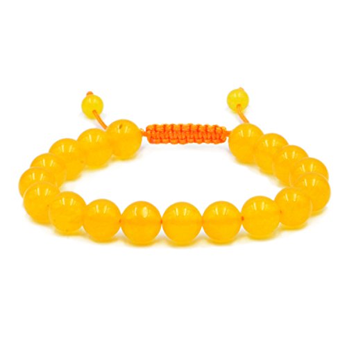 Image of AD Beads Natural 10mm Gemstone Bracelets Healing Power Crystal Macrame Adjustable 7-9 Inch