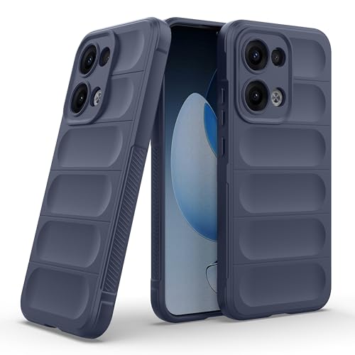 Image of Zapcase Back Case Cover for Oppo Reno 13 5G | Compatible for Oppo Reno 13 5G Back Cover | Liquid Silicon Magic Case with Camera Protection | Sapphire