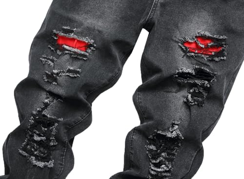 Men's Slim Fit Ripped Jeans3