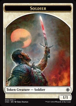 Amazon.co.jp: Magic : the Gathering – 兵士トークン( 002