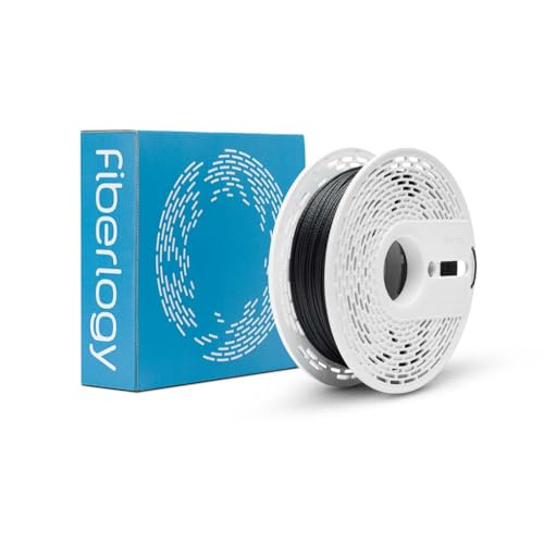 Fiberlogy Nylon PA12+CF15 Black, 1.75mm (±0.02), 0.50kg of high quality 15% carbon fiber reinforced filament made in EU