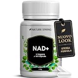Nature Spring Nad Integratore Nicotinamide Riboside 300 mg - 90 Capsule per 3 Mesi - Testato in Laboratorio in Germania - Potente Supporto di NAD e NAD+ per un Benessere Ottimale