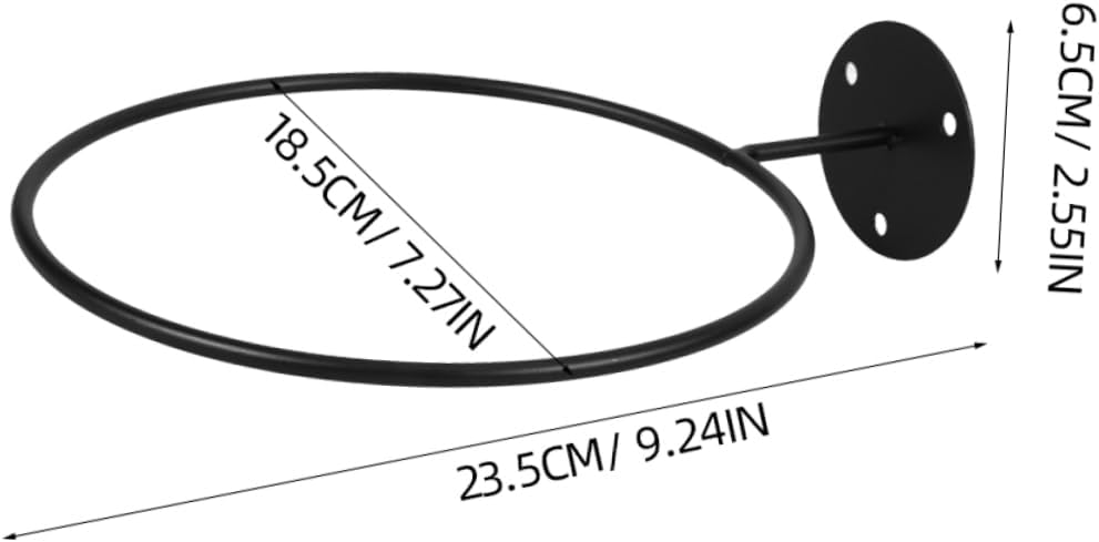 Luxshiny 6Pcs Wall Mount Ball Storage Holder Display Rack for Basketball Soccer Volleyball Space Saving Metal Design for Home Gym Rooms Easy Installation Secure