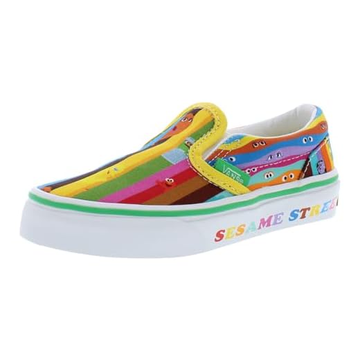 Vans Classic Slip On PS Girls Shoes Size 12, Color: Multi-Colored-Multi-Colored