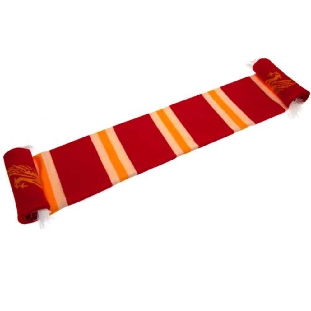 Liverpool F.c. Men's Red,White Liverpool Fc Stripe Red & Gold Supporters Collectors Scarf