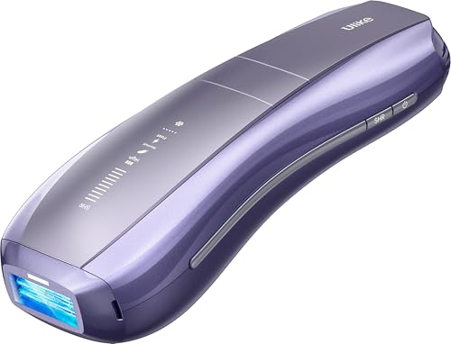 Image of Ulike Air 10 IPL Laser Hair Removal for Women & Men, 65F Ice-Cooling, Dual Lights, Skin Sensor & SHR Mode for Nearly Painless, Long-Lasting Hair Removal, Includes Leather Case, Purple