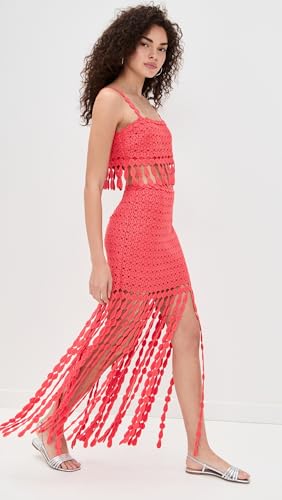 Saylor Women's Elie Fringe Embroidery Skirt Set4