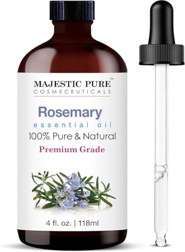 Majestic Pure Rosemary Essential Oil - Pure and Natural Aromatherapy Oil - Therapeutic Grade 4 fl. oz.