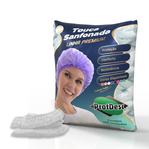 Touca Elástica Sanfonada Com 100Un ProtDesc