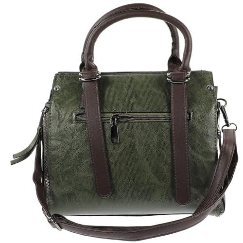 Sac bandoulière en PU vert VILLCASE grand format, l'alliance de la robustesse et du chic