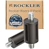 Rockler Bench Cookie Risers (2 Pack) Connect Bench Cookies Plus or Bench Cookies Connect for Added Height - Bench Cookie Posts Fit Into Any 34 Dog Hole or Drilled Hole - Router Accessories