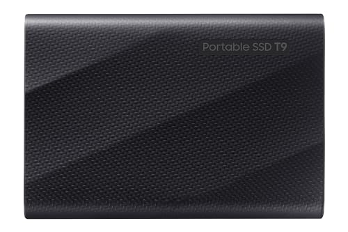 SAMSUNG T9 Portable SSD 4TB, USB 3.2 Gen 2x2 External Solid State Drive, Seq. Read Speeds Up to 2,000MB/s for Gaming, Students and Professionals,MU-PG4T0B/AM, Black (pack of 1)
