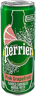 Perrier Pink Grapefruit Flavored Carbonated Mineral Water, 8.45 Fl Oz (30 Pack) Slim