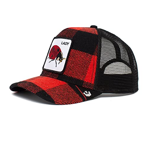 Goorin Bros. The Farm Plaid/Wool Unisex Trucker Hat, Red Plaidy Bug, One Size #TOP28