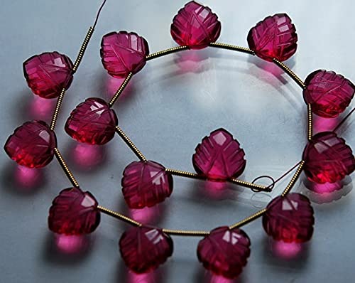 Quartz rubellite cœur facetté 12mm pour fabriquer vos colliers romantiques d'été