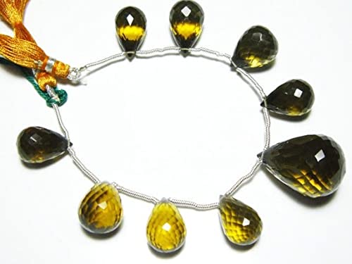Beer Quartz pierre naturelle gouttes facettées pour bijoux énergétiques