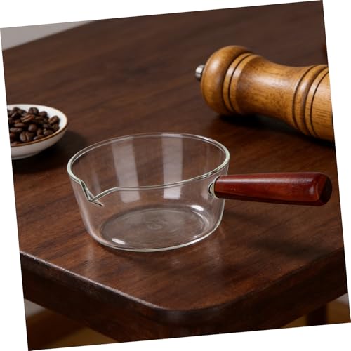 Cacerola de vidrio de borosilicato para calentar agua y leche en cocina doméstica 8