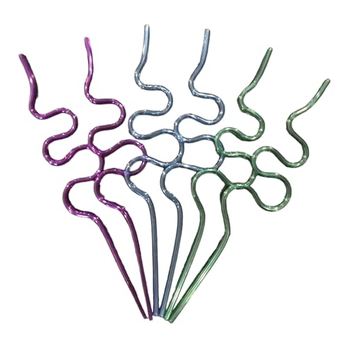 Krazy Straws 6 pitillos coloridos para niños miniatura 4
