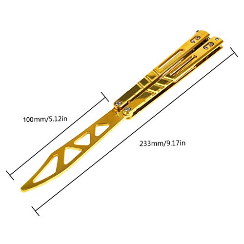 Faltbar CS Übungs Werkzeug Rostfreier Stahl mit Löchern Neue Golden MEHRWEG - Image 3