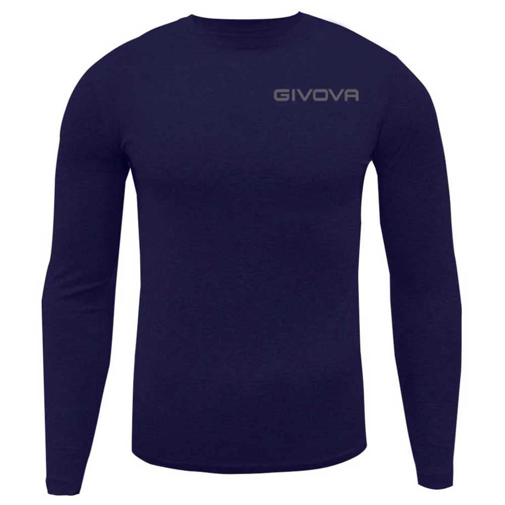 Givova Bleu Elastic Long Sleeve Undershirt Corpus Size 3