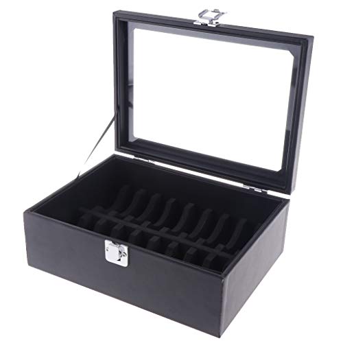 1020 Slots Display Box Tray PU Leather Jewelry Storage Holder Case - Black 20 Slots, 008088706c3faf28f2fb5873eb6ff09b