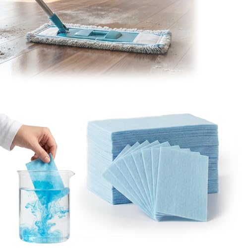Nettoyant Sol, 100 Lingettes Multi-Usages Pour Le Nettoyage Des Sol, ProduitSol Parfumé, Lingettes Nettoyantes Améliorées Pour Parquets, Carrelages,...