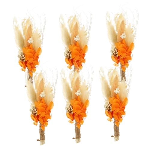 Mini ramo de flores secas decorativas para hogar y bodas miniatura 1