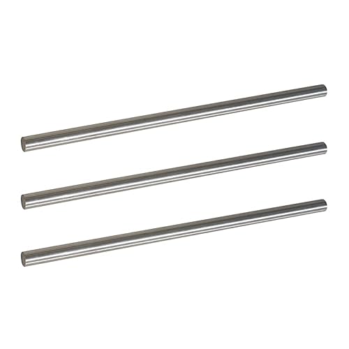 3 varillas de acero inoxidable 304 de 38 x 12 pulgadas de longitud, varilla de eje de metal para manualidades, industria, pasatiempos de trabajo de