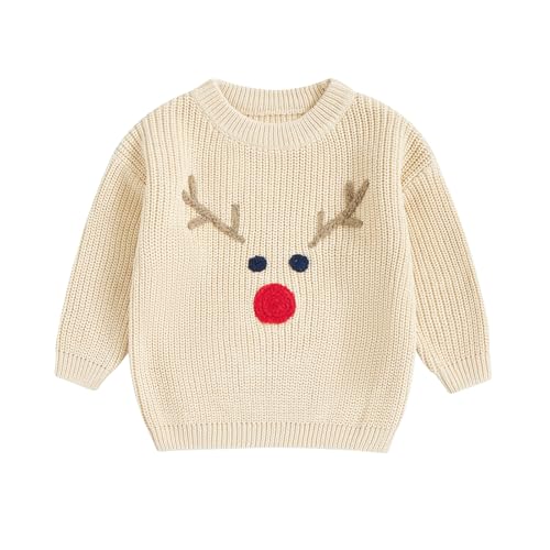 L&ieserram Baby Jungen Mädchen Weihnachten Gestrickt Pullover...