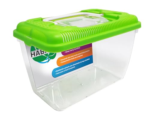 Penn-Plax Small World Habitat – Portable Clear and Transparent Plastic Tank – Excellent for Small Critters and Creatures – Easy to Clean & Handle – 0.6 Gallon - Image 2