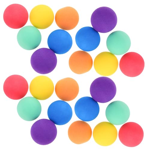 ERINGOGO Balones de Esponja EVA Suaves de 4 CM 48 Unidades Multicolor Mascotas Juguetes Antiestrés para Fiesta de Cumpleaños Rellenos Creativos para Bolsas de Obsequio y Juegos