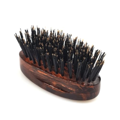 Starmann Brosse à barbe fabriquée à la main avec 100 % poils de sanglier – Antistatique, ergonomique et durable pour un entretien parfait de la barbe
