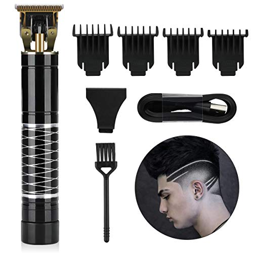 BESTBOMG Hair Clippers Men,Professional Cordless T-Outliner Hair Trimmer,Upgrade Electric Pro Li Outliner,T-Blade Trimmer Hair Clippers for Men Zero Gap Baldhead Beard Shaver Barbershop