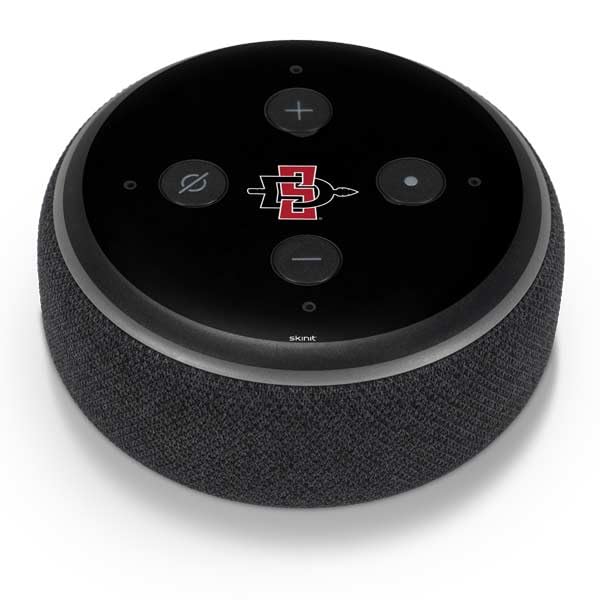 Skinit Decal Audio Skin Compatible with Amazon Echo Dot 3 - Officially Licensed San Diego State University Aztecs Logo Design