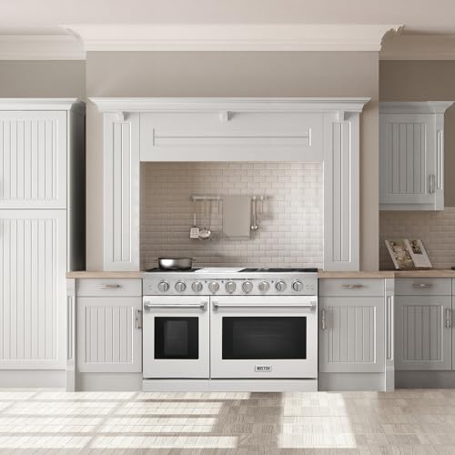 Kostch KOS-48RG03MLP 48 Inch Pro-Style Propane Gas Range With 6 Burners & 1 Griddle Cooktop, Double 4.6 Cu. Ft. And 2.2 Cu. Ft. Oven thumb #5