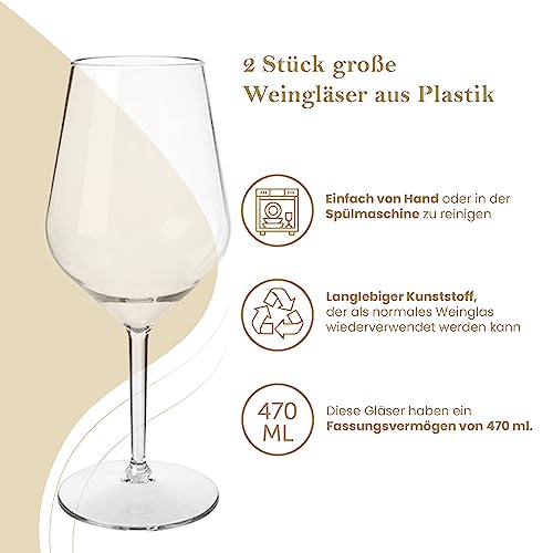 MyDrinkglass-Weinglaeser-Plastik-2-Stueck-Kunststoff-Weinglaeser-gross-Camping-Geschirr-Weinglaeser-Set-Rotweinglaeser-Wiederverwendbar-Zero-Waste-470-ml-Geschenke-fuer-Frauen