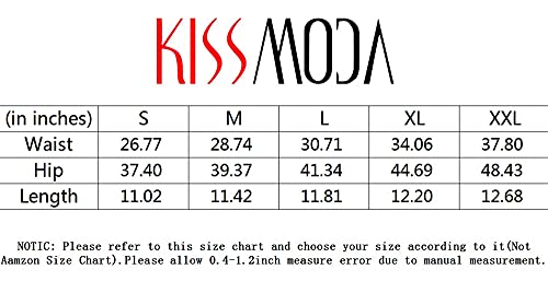 Kissmoda Women's Street Denim Shorts Mid Rise Raw Hem Ripped Stretchy Cut Off Jeans Short Black Small #TOP3
