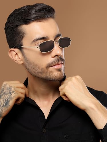 Image of Voyage Rectangle UV Protected & Polarized Sunglasses for Men & Women