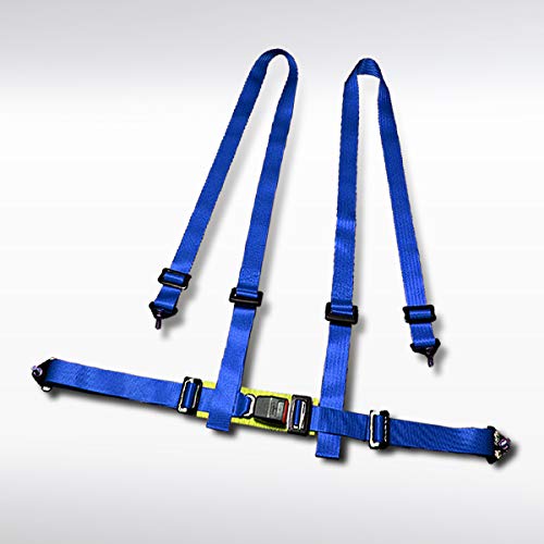 Autozensation 4 Point Race Harness 2 Inch Nylon Straps with Snap in Buckle